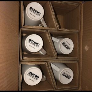 Oxford white mugs